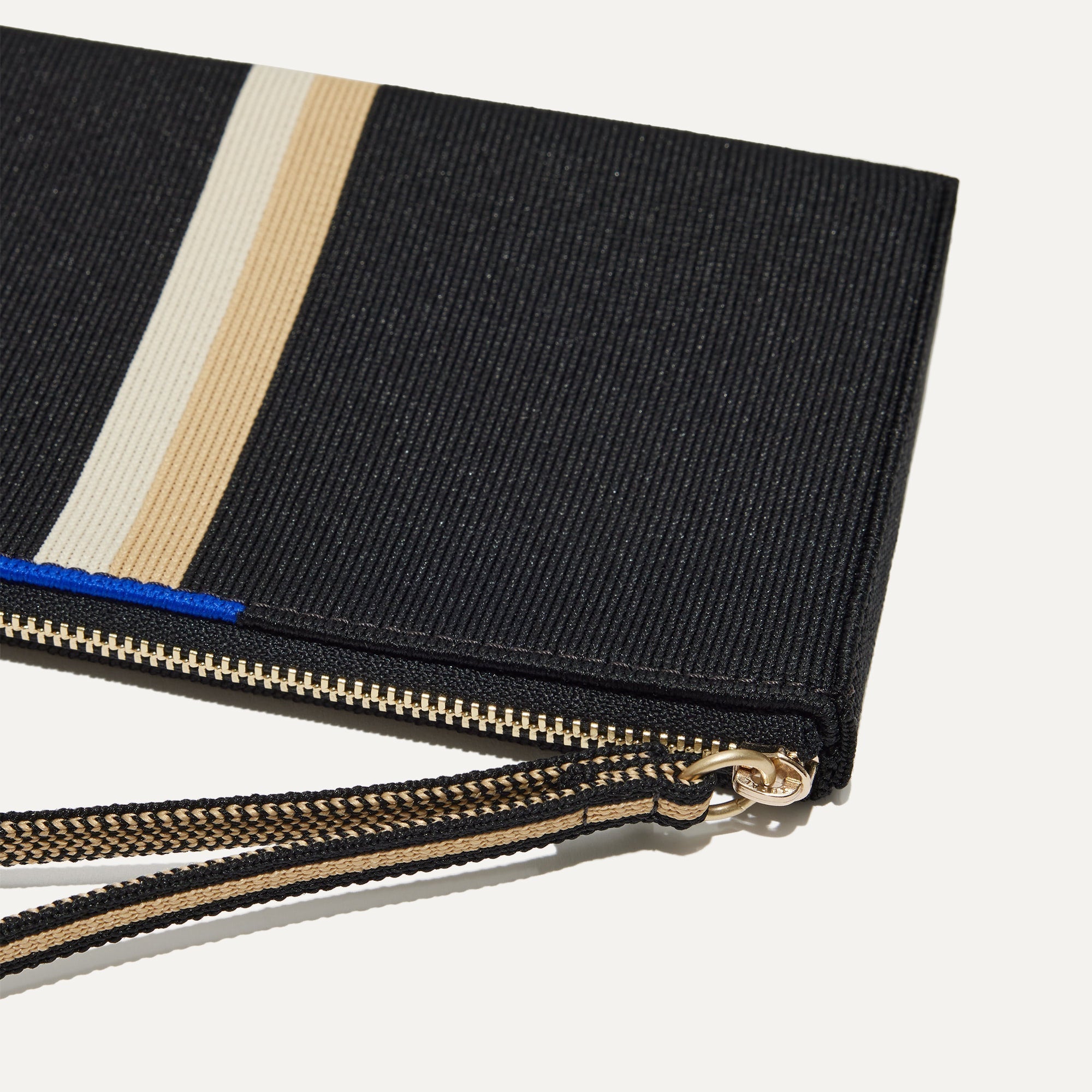 The Wallet Wristlet - Black Portobello Stripe - Image 4
