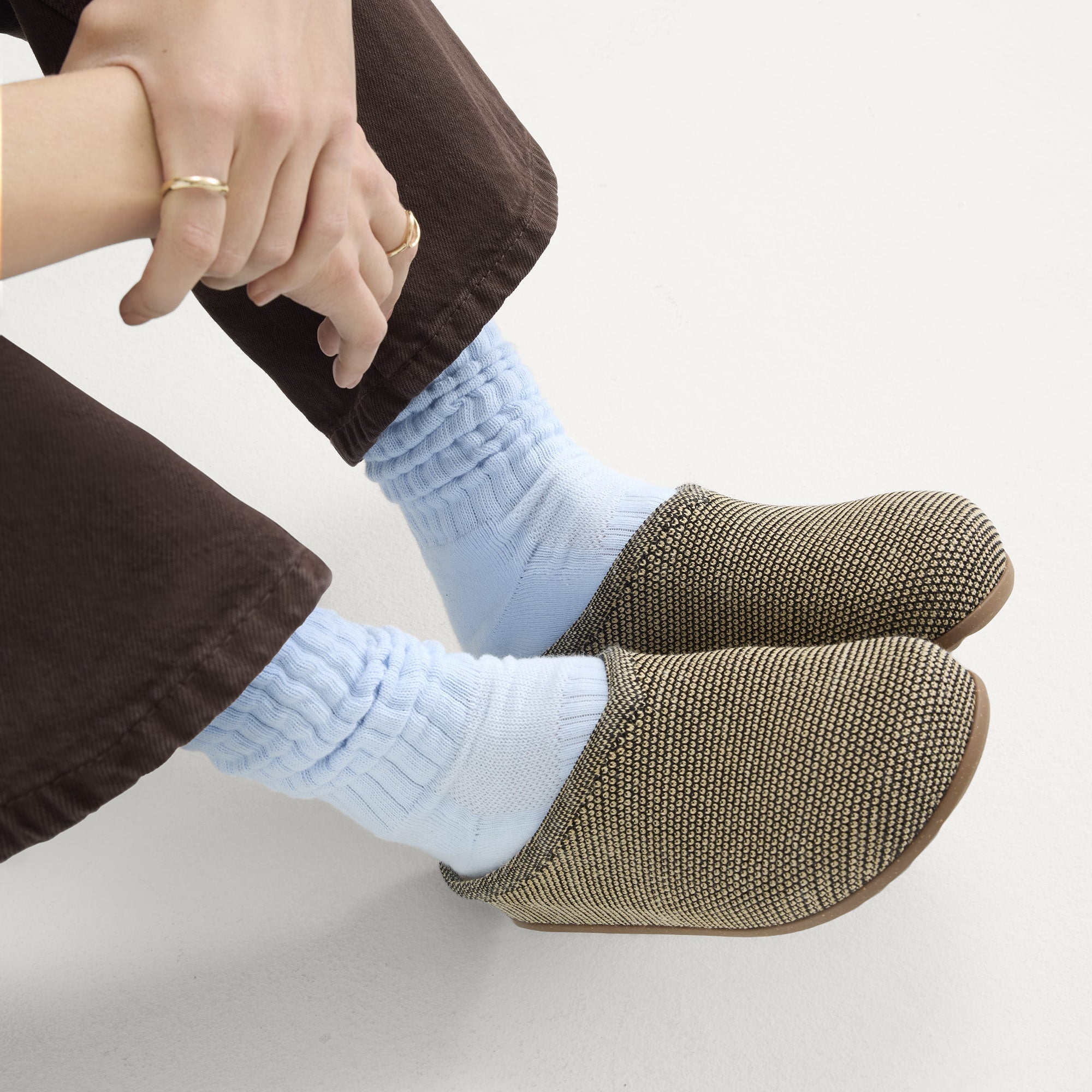 The Casual Clog - Toffee Raffia-Knit - Image 2