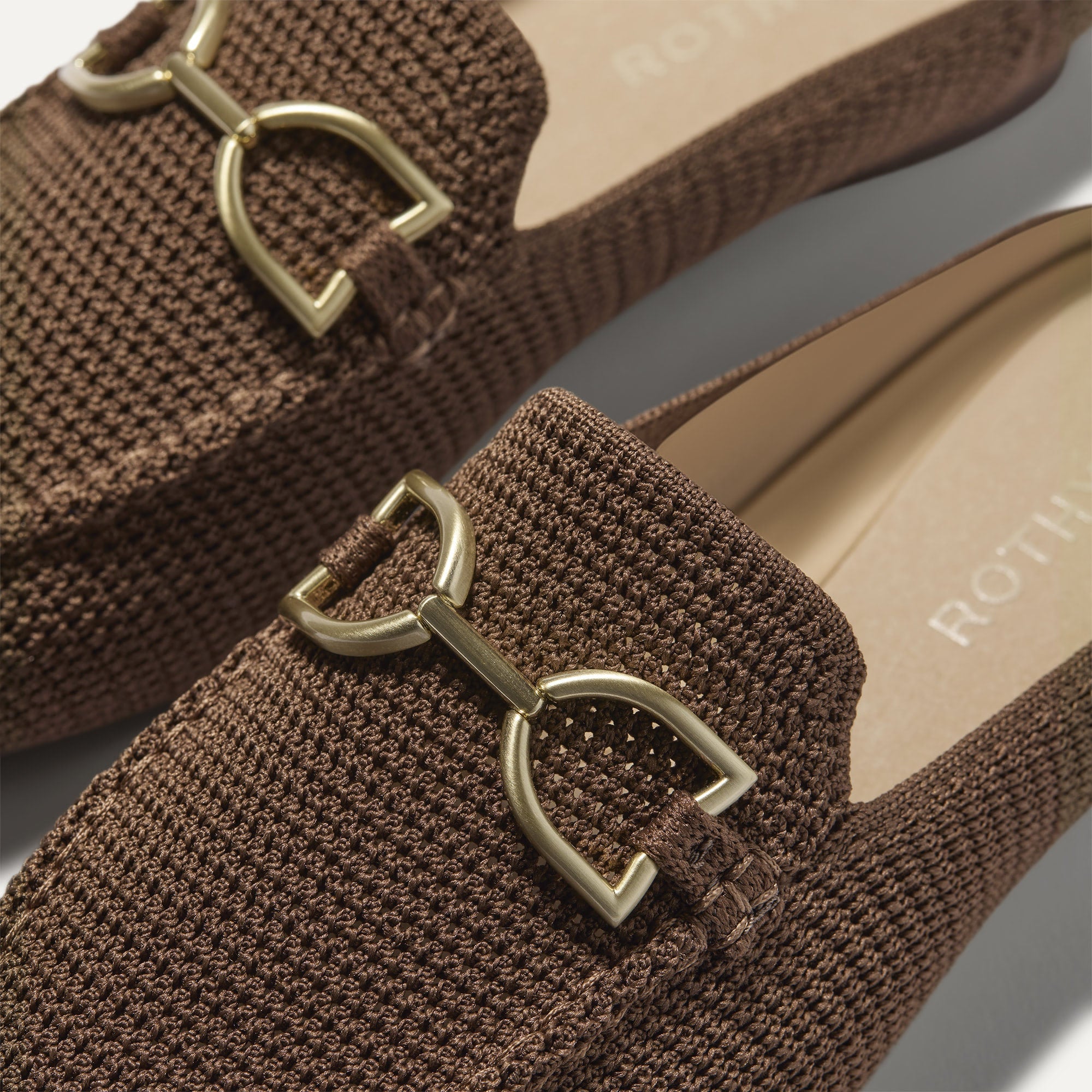 The Double Bit Loafer Mule - Cinnamon Raffia-Knit - Image 5