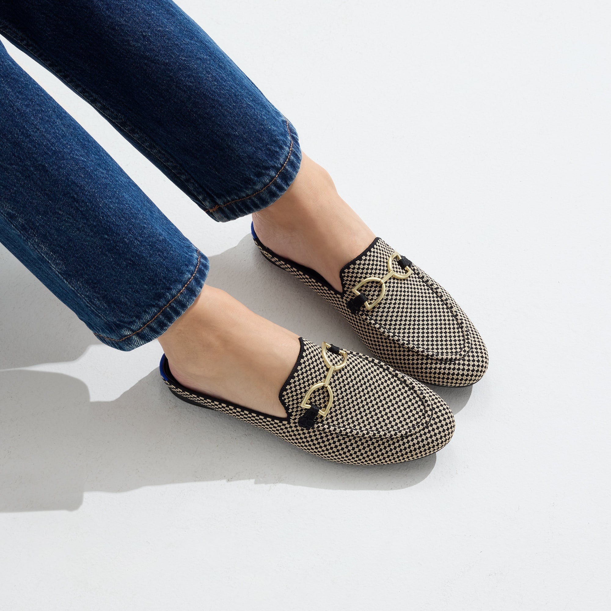 The Double Bit Loafer Mule - Classic Micro Check - Image 2