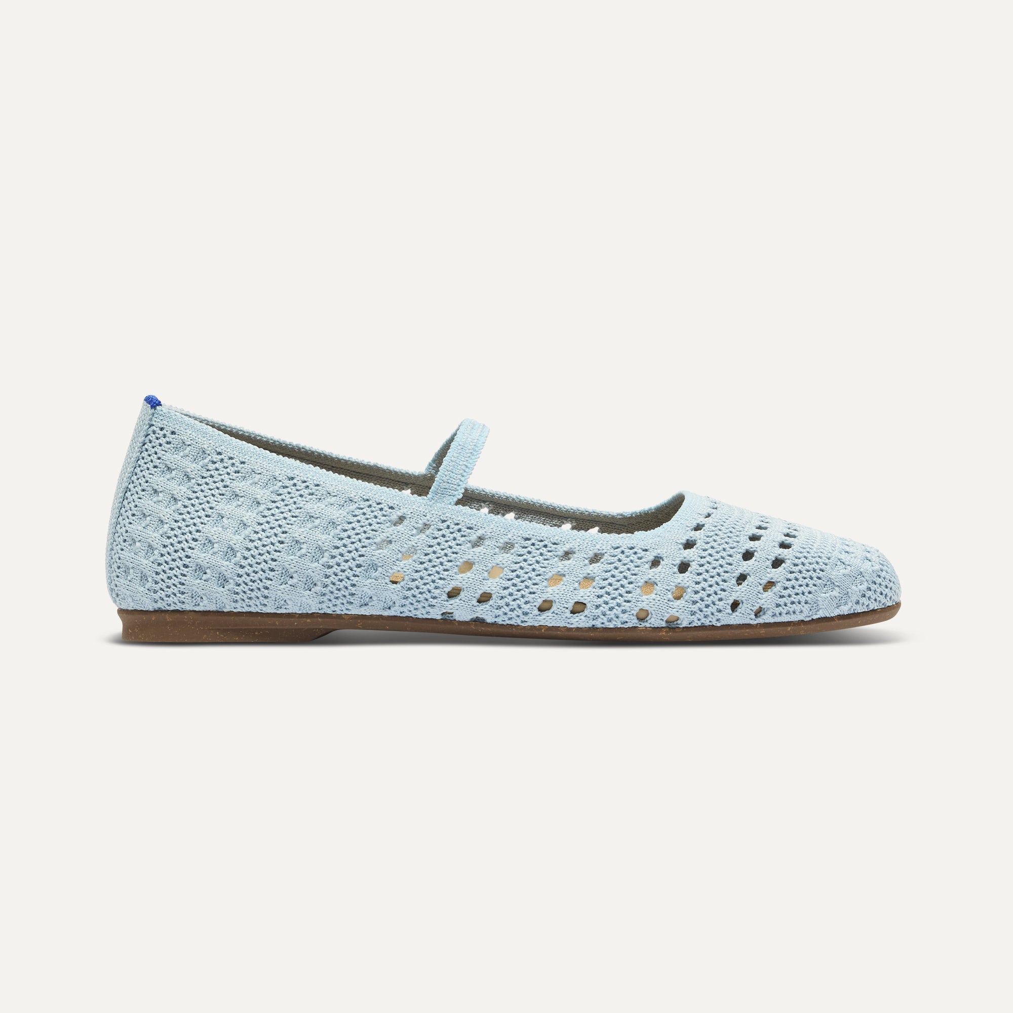 The Max Square Mary Jane - Powder Blue Crochet - Image 3