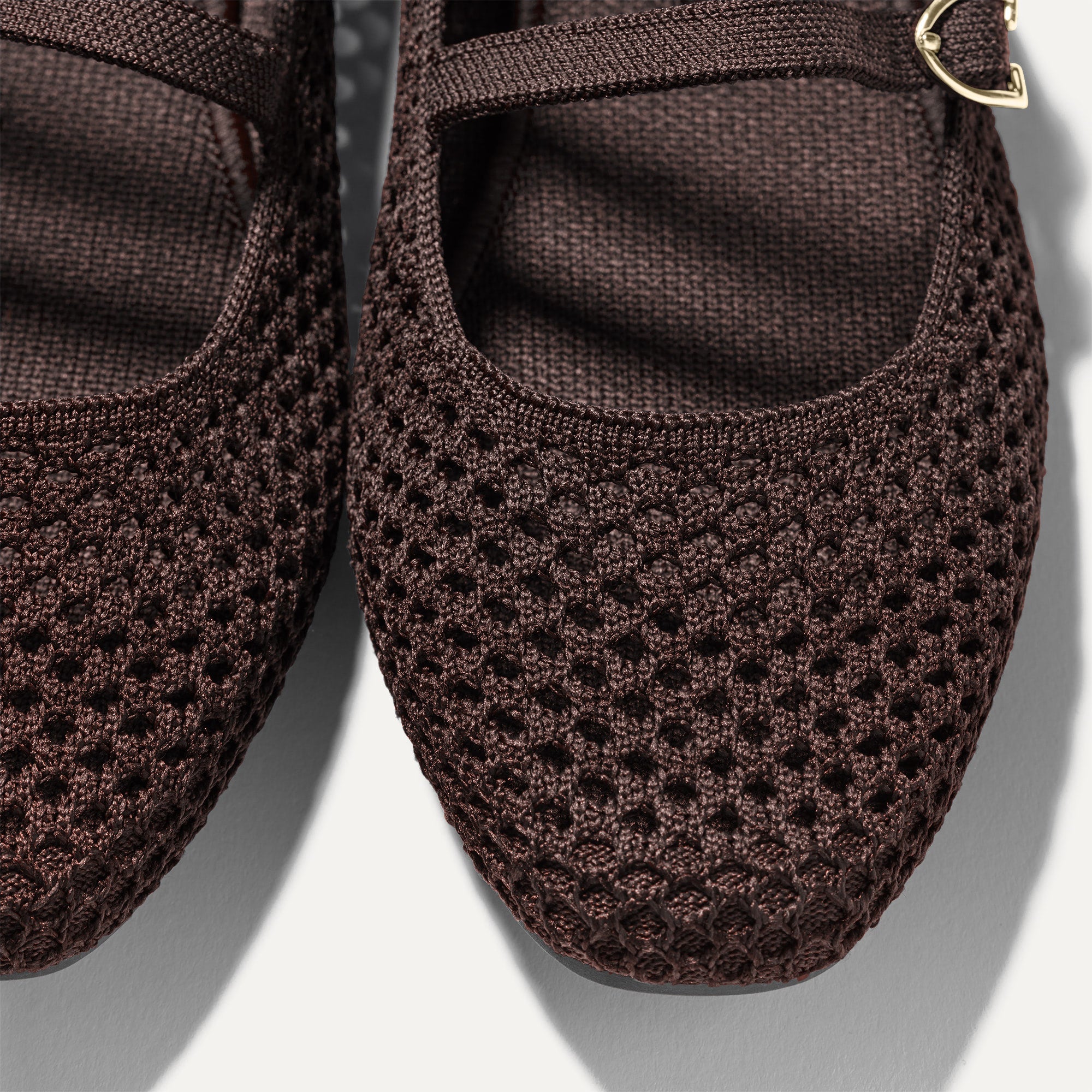 The Double Buckle Mary Jane - Chocolate Mesh - Image 5