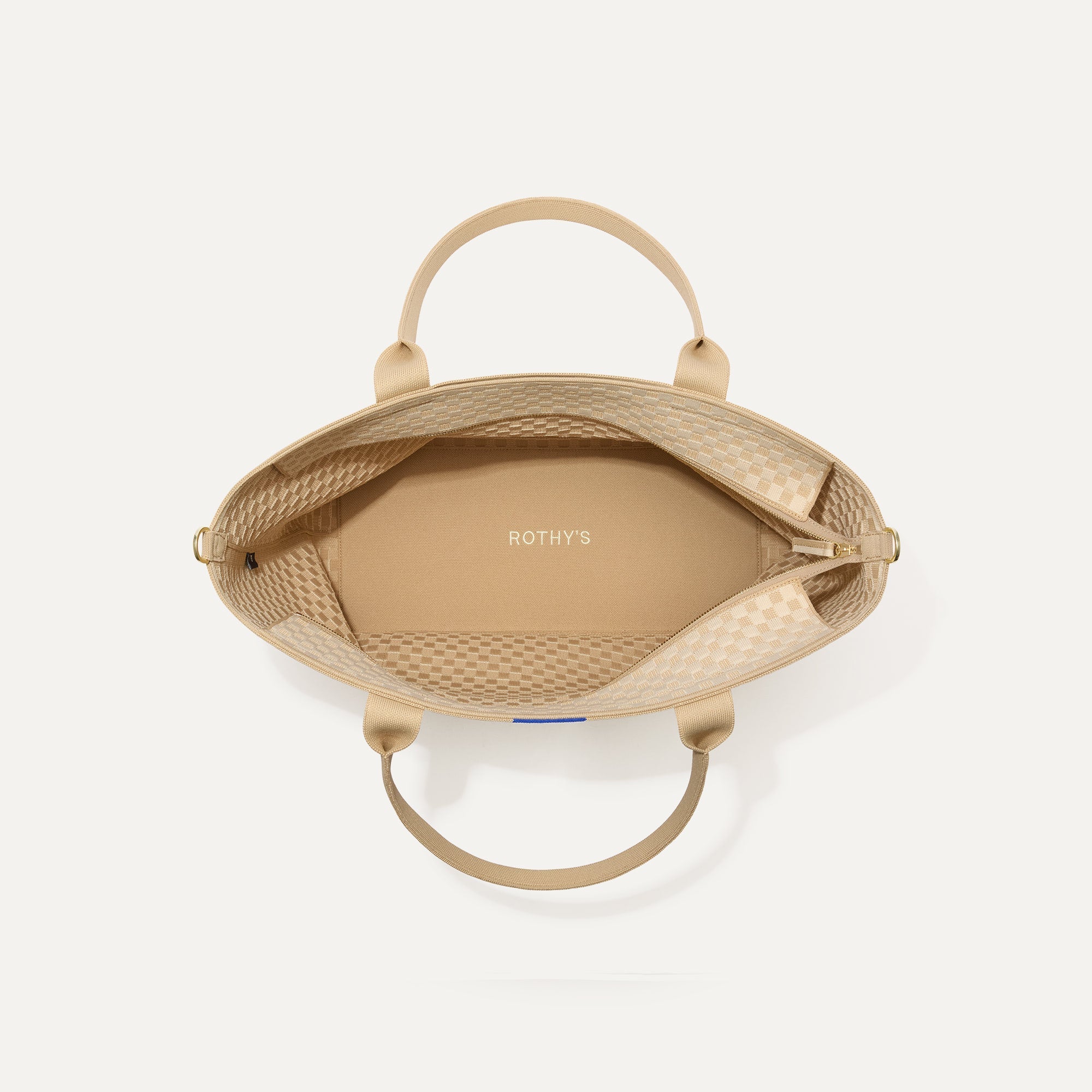 The Zip Travel Tote - Parchment Basketweave - Image 8