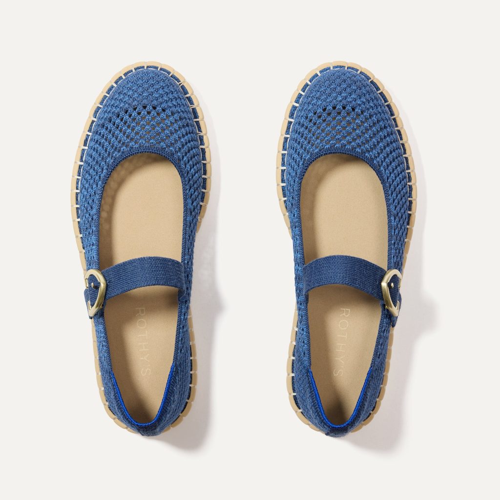 The Espadrille Mary Jane - Blue Breeze