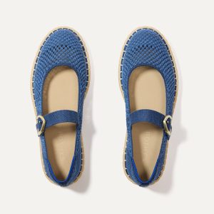 The Espadrille Mary Jane - Blue Breeze