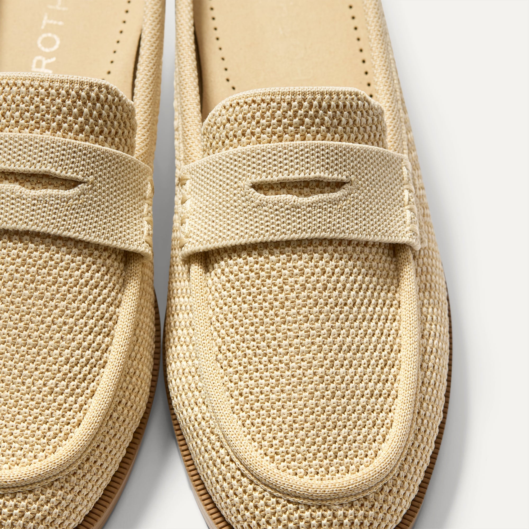 The Penny Loafer Mule - Sandstone Raffia-Knit - Image 5