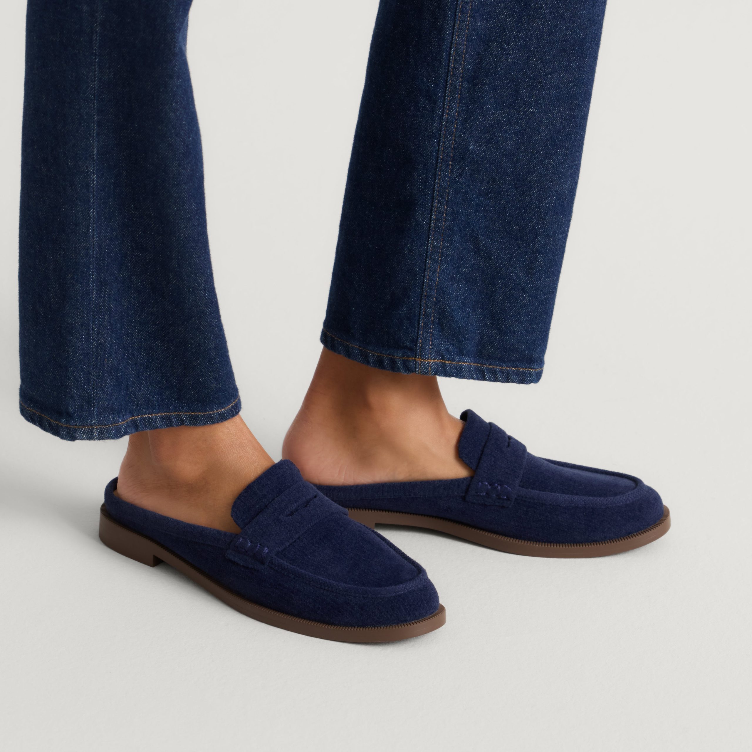The Penny Loafer Mule - ReVelvet? Navy - Image 2