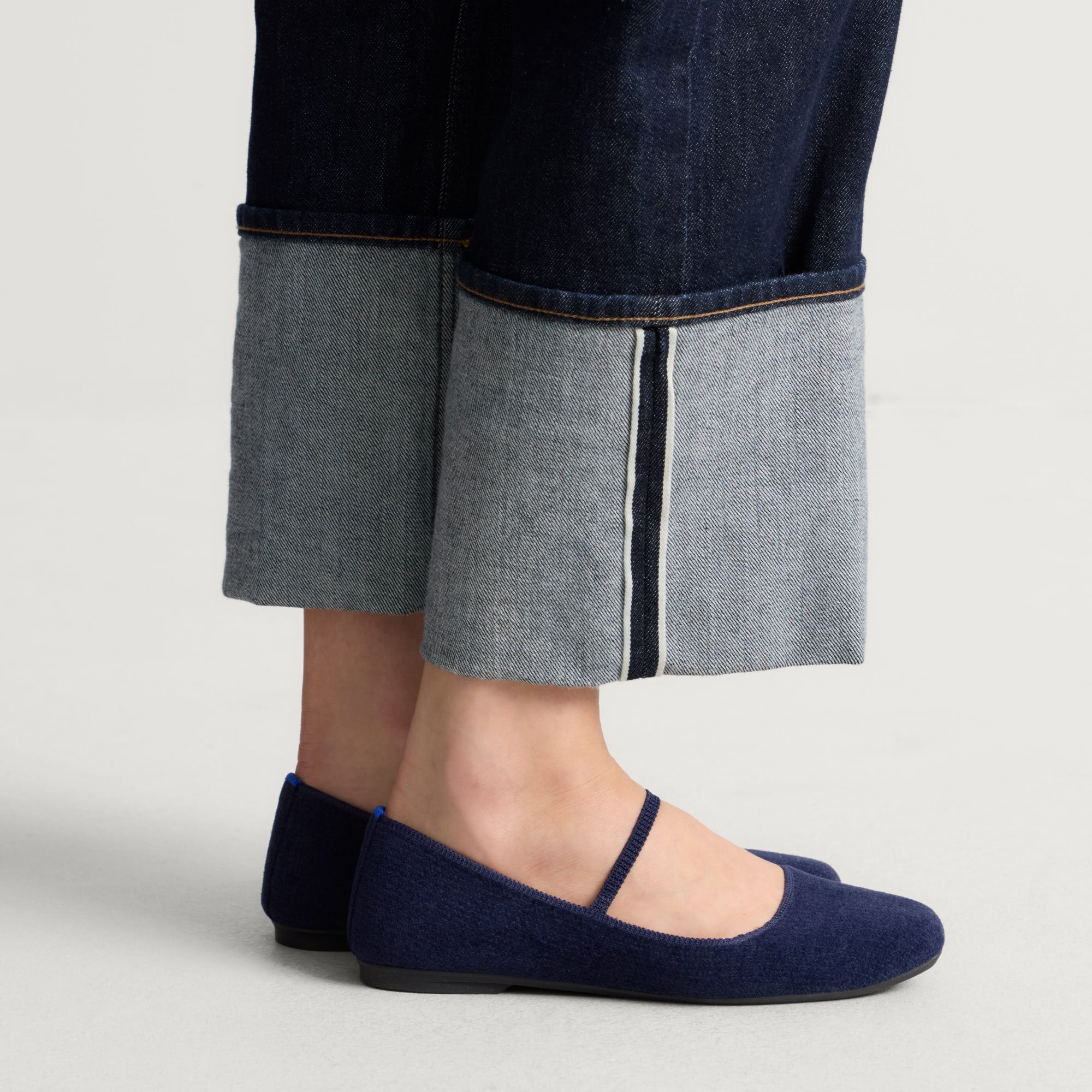 The Max Square Mary Jane - ReVelvet? Navy - Image 2