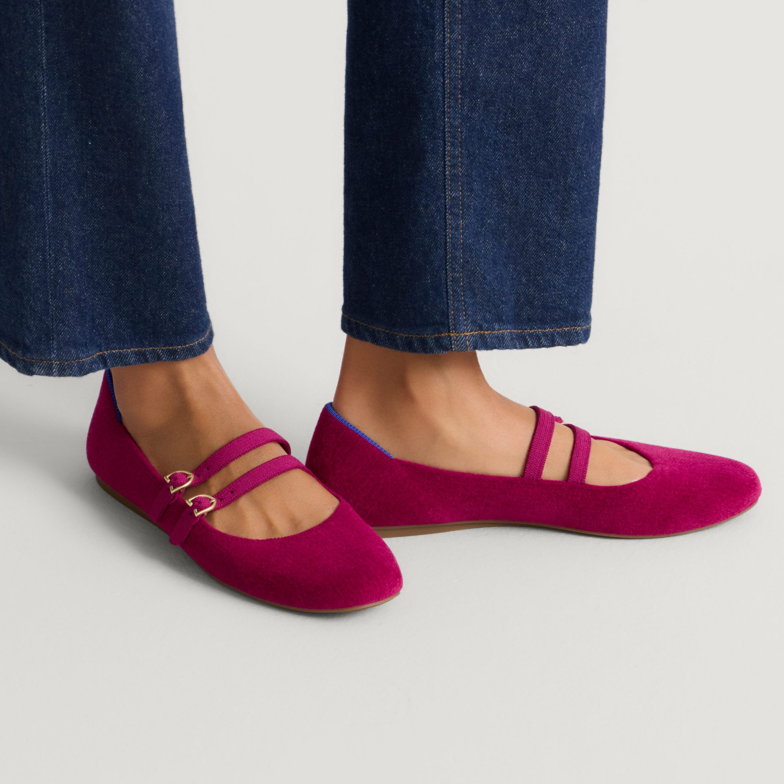 The Double Buckle Mary Jane - ReVelvet? Mulberry - Image 2