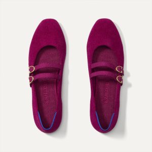 The Double Buckle Mary Jane - ReVelvet? Mulberry
