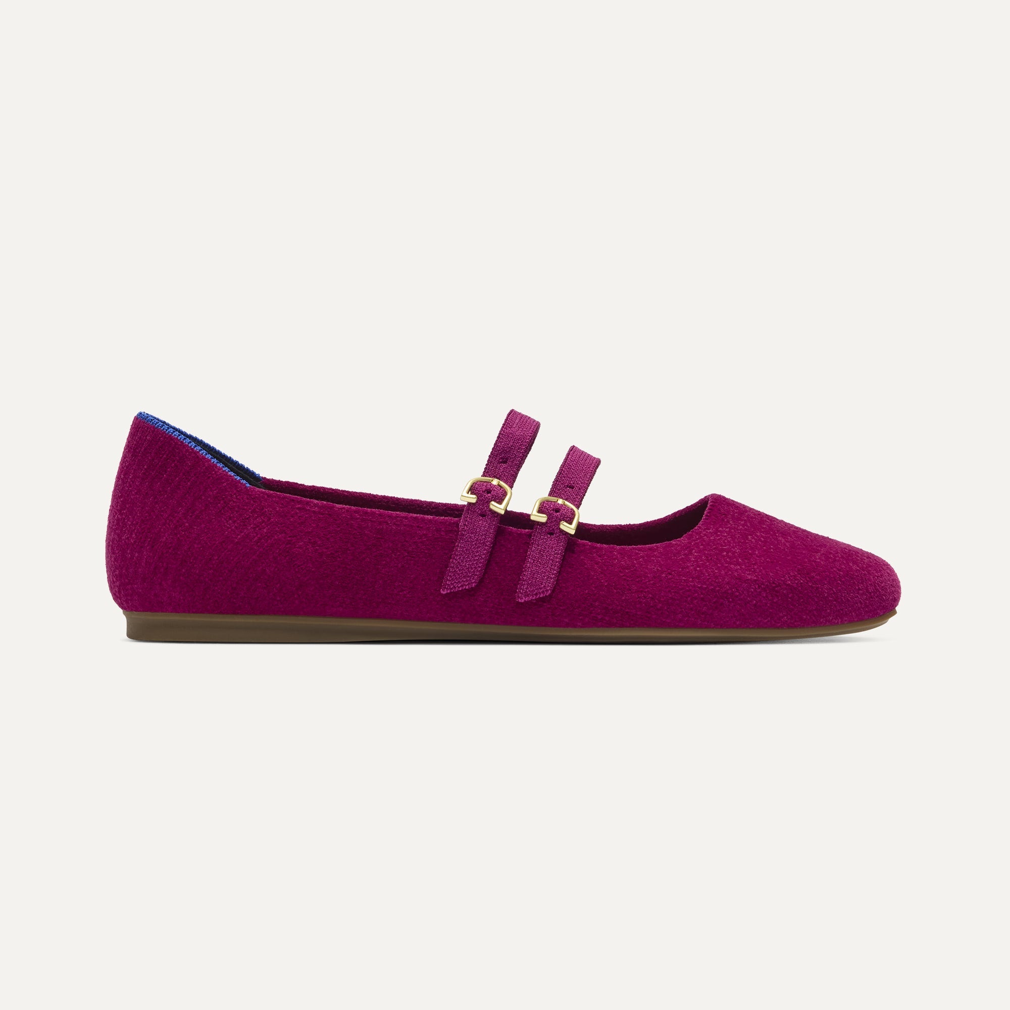 The Double Buckle Mary Jane - ReVelvet? Mulberry - Image 3