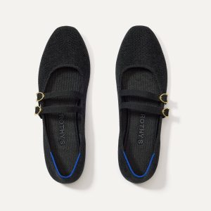 The Double Buckle Mary Jane - ReVelvet? Black