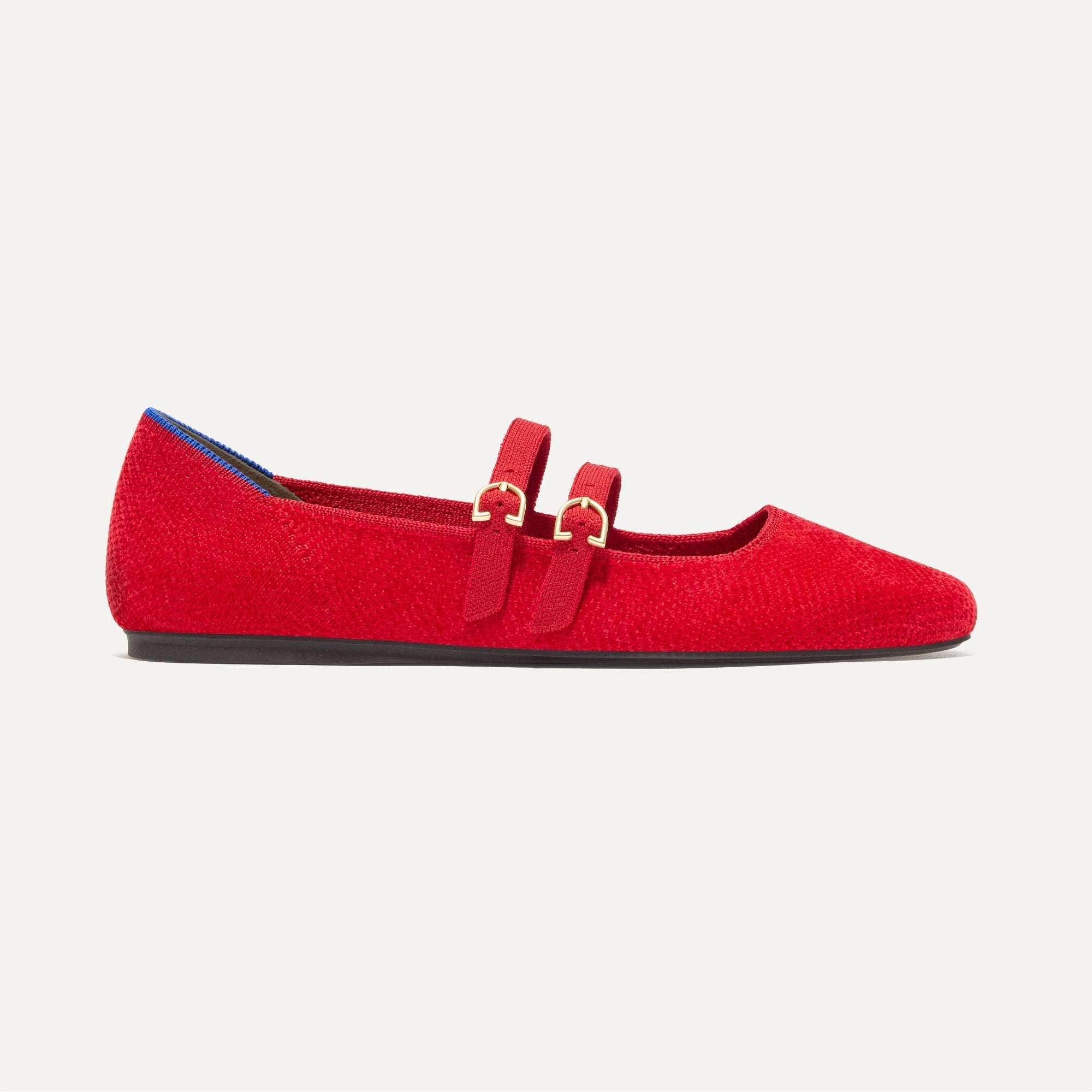 The Double Buckle Mary Jane - ReVelvet? Red Crisp - Image 3