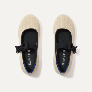 The Kids Tux Bow Mary Jane - Ivory