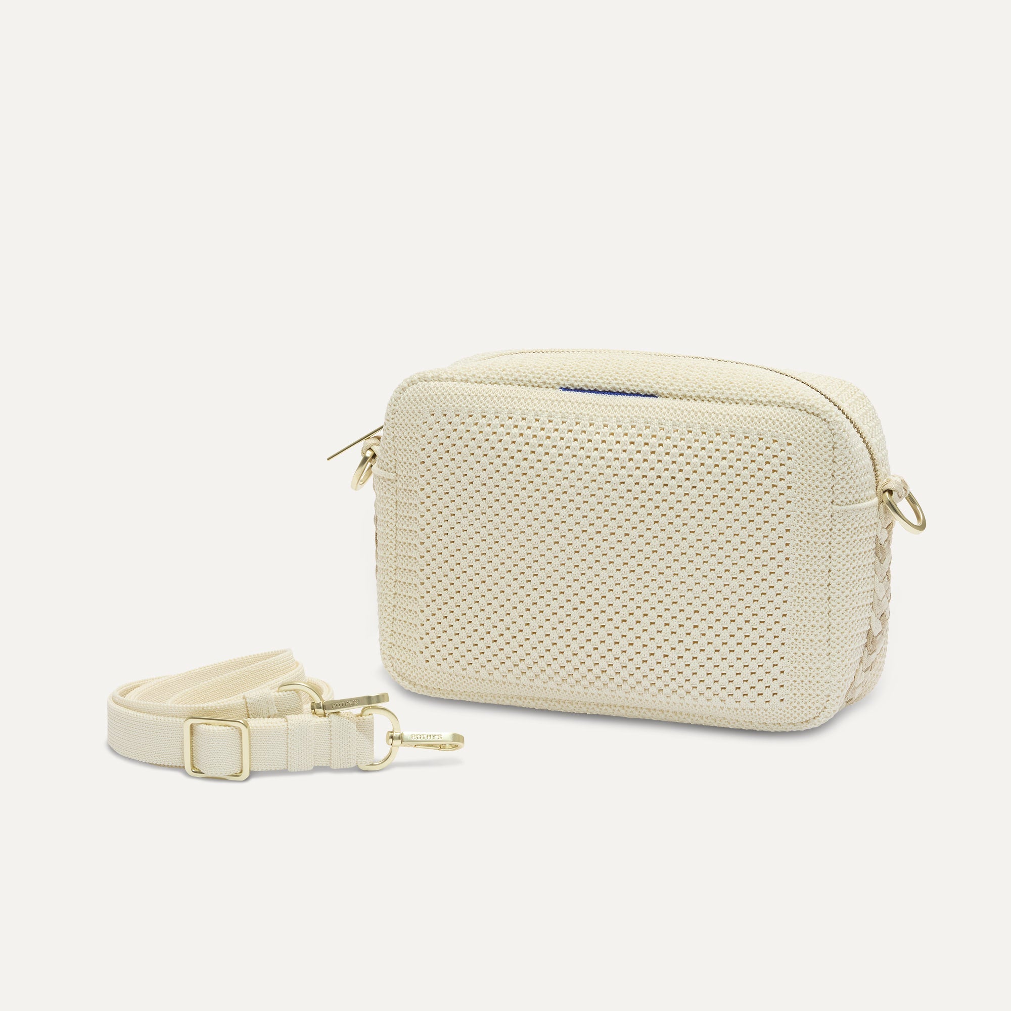 The Crossbody Camera Bag - Cream Twist Open-Knit - Image 4