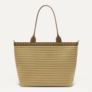 The Lightweight Zip Tote - Brown Butter Crochet