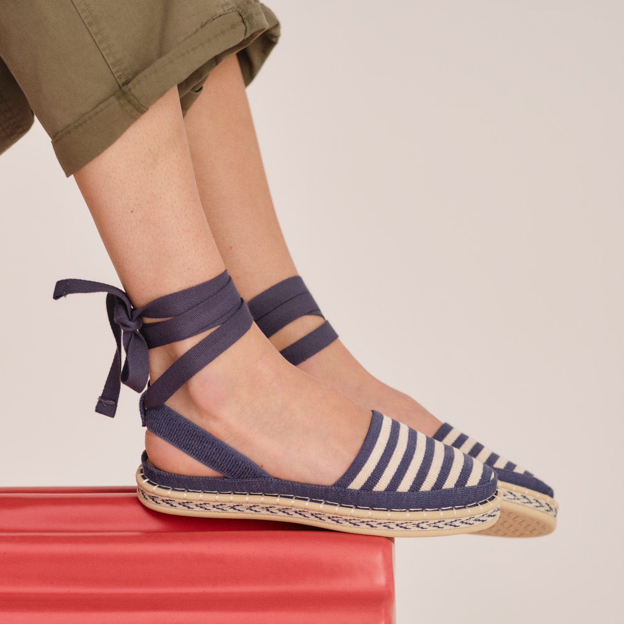 The D'Orsay Espadrille - Deep Sea Stripe - Image 2