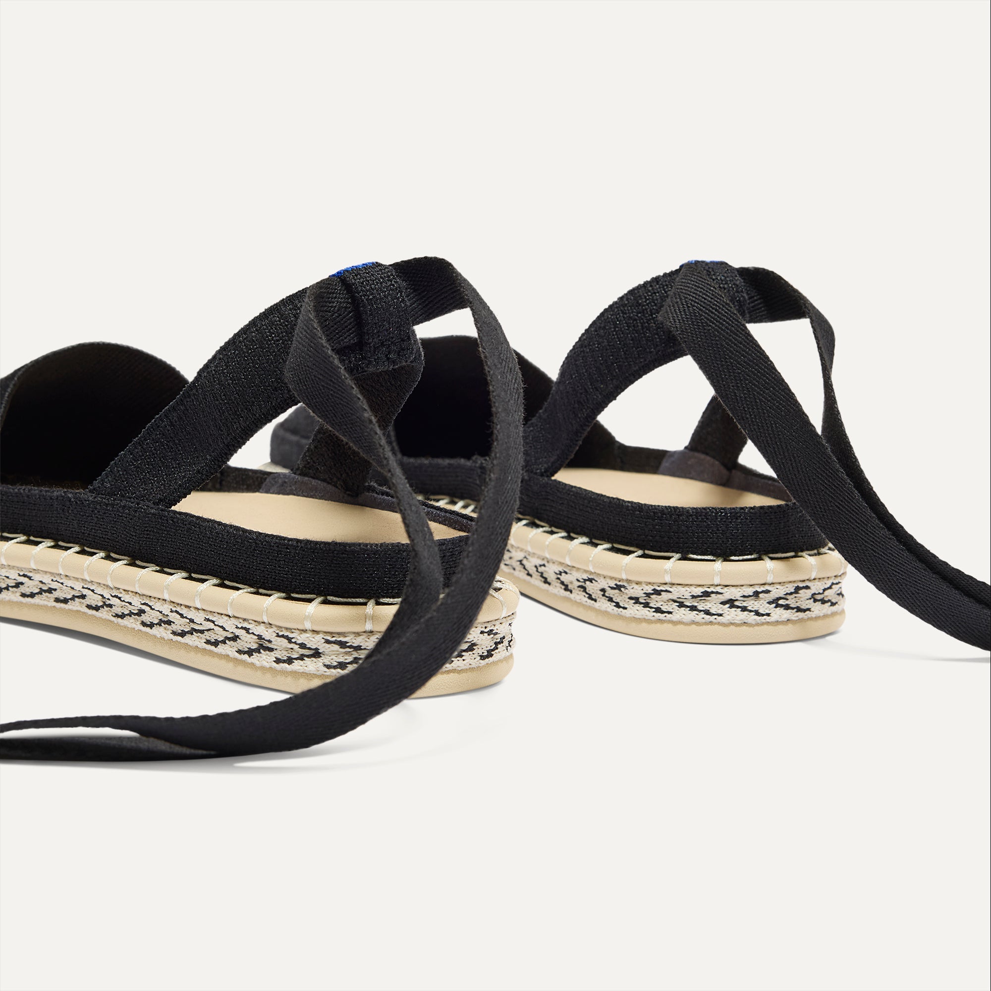 The D'Orsay Espadrille - Black - Image 4