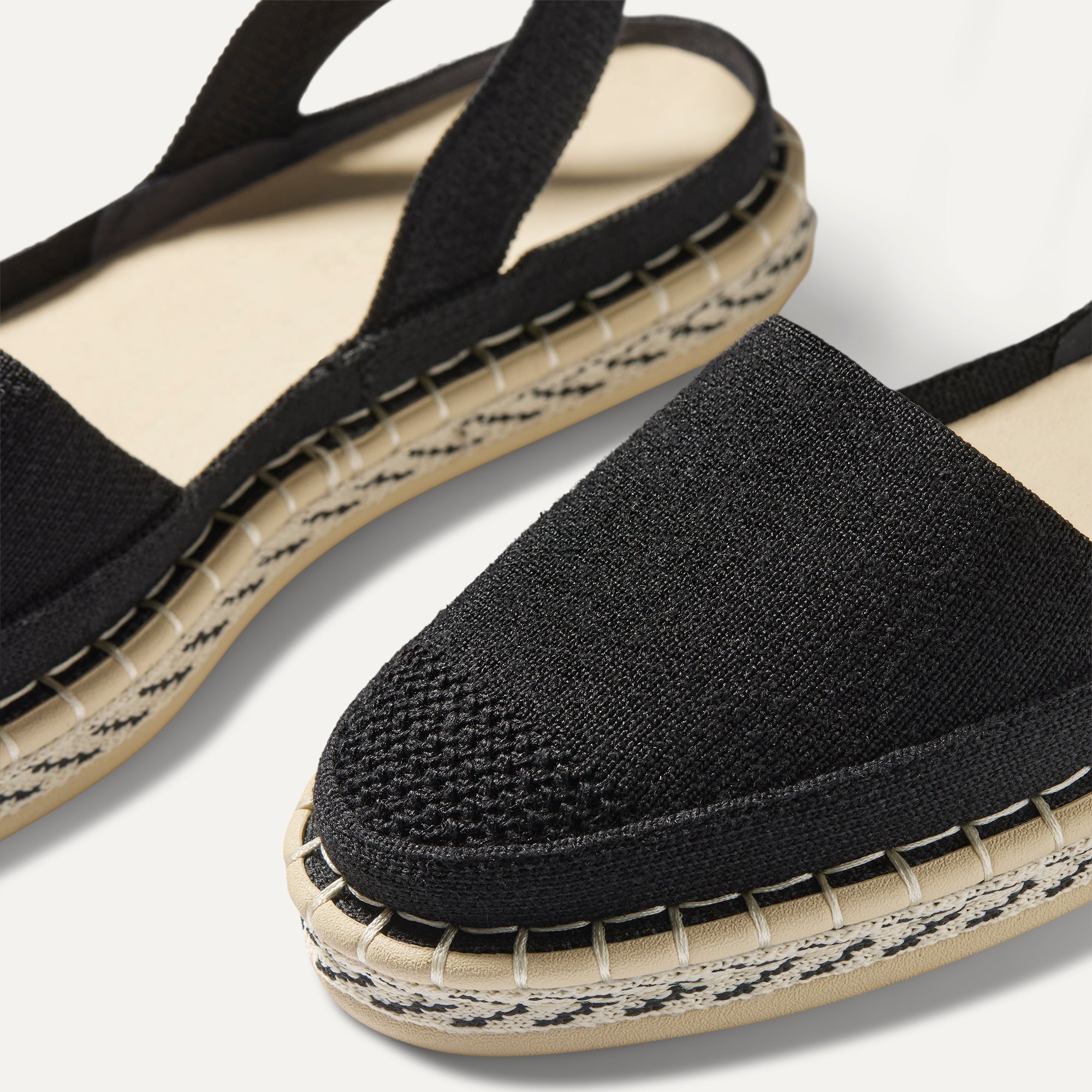 The D'Orsay Espadrille - Black - Image 5