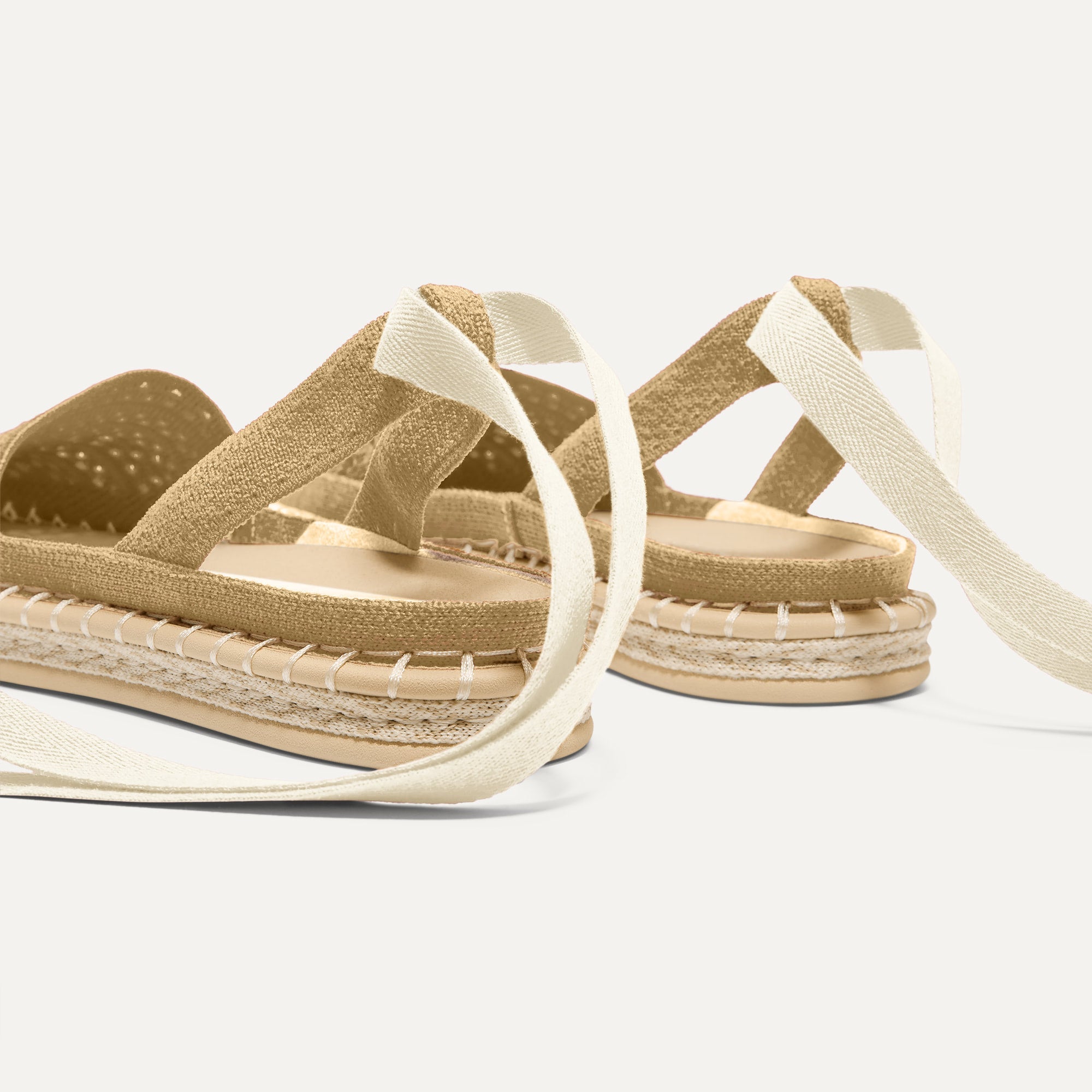 The D'Orsay Espadrille - Camel Crochet - Image 4