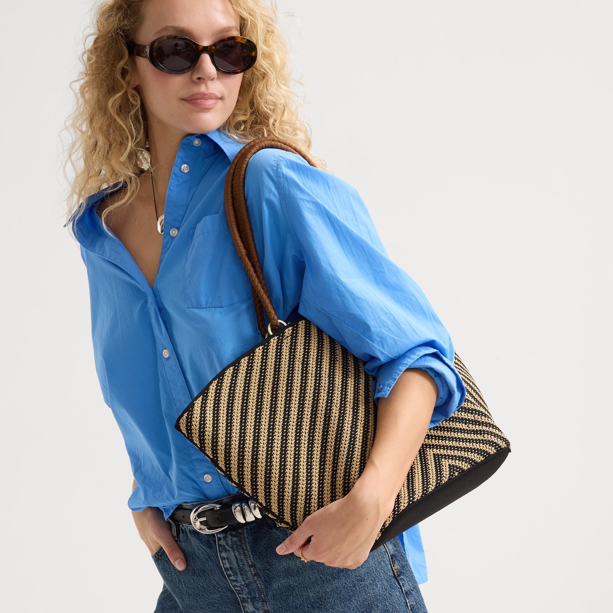 The Summer Tote - Toffee Chevron - Image 4