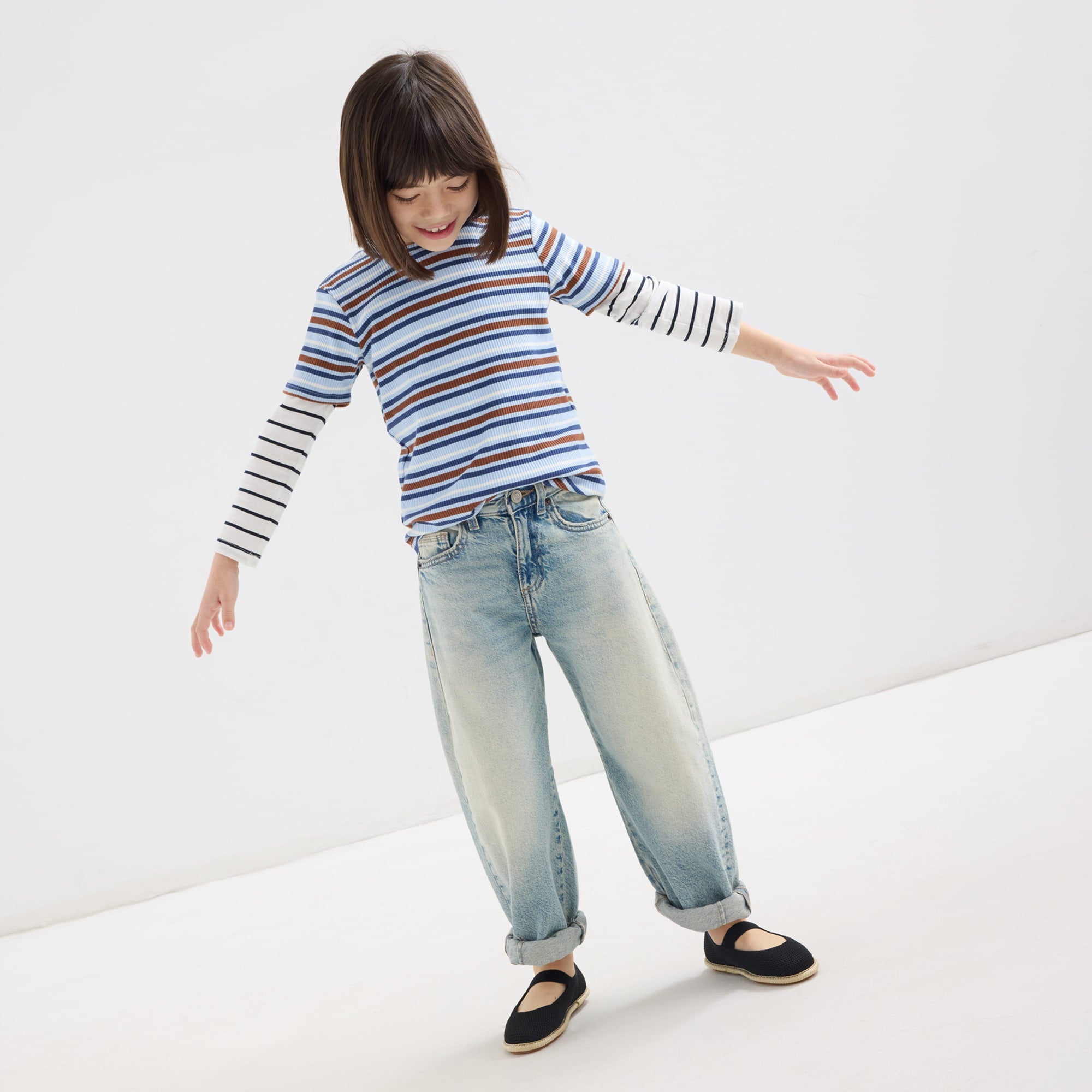 The Mini Mary Jane (for Kids) - Black Raffia-Knit - Image 6