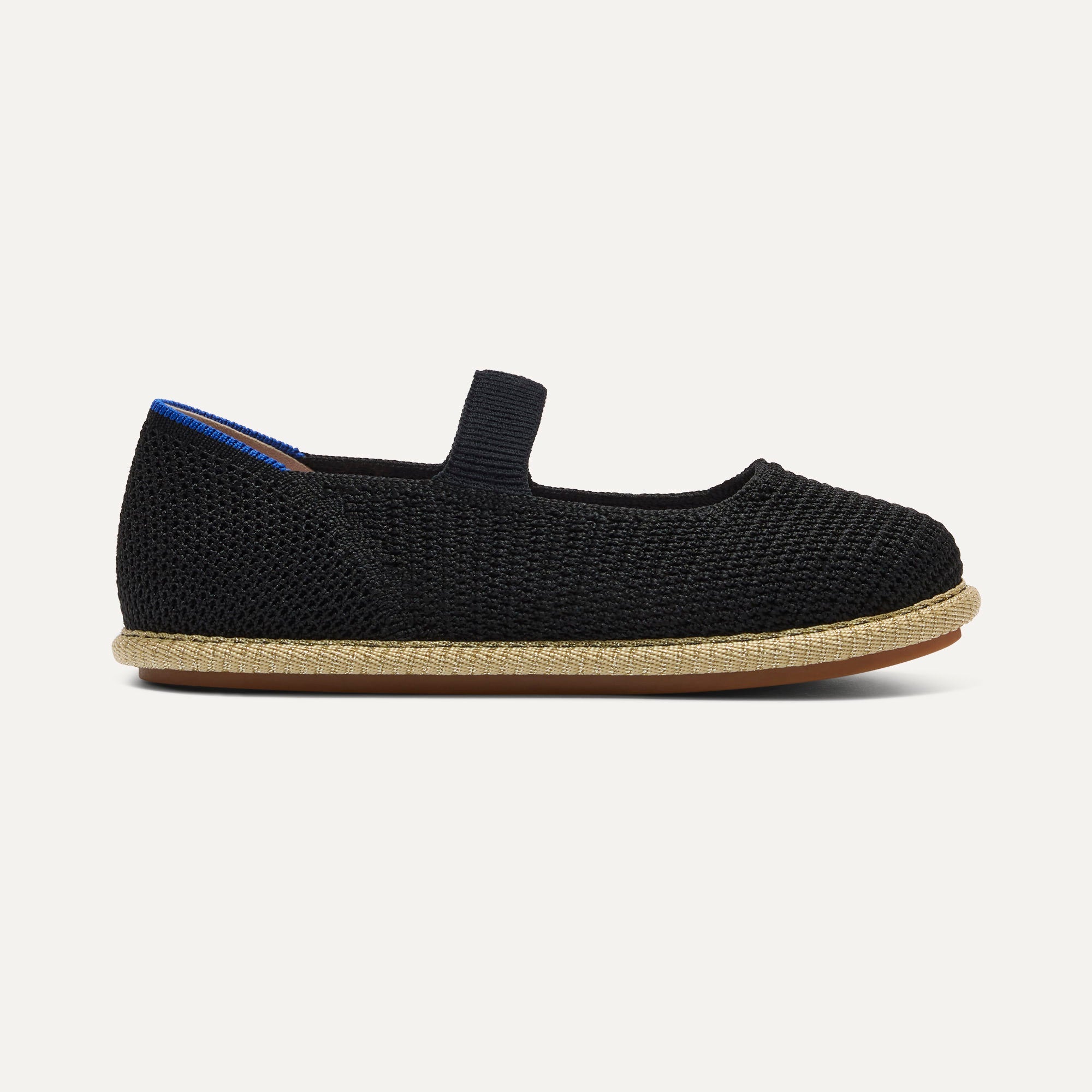 The Mini Mary Jane (for Kids) - Black Raffia-Knit - Image 3