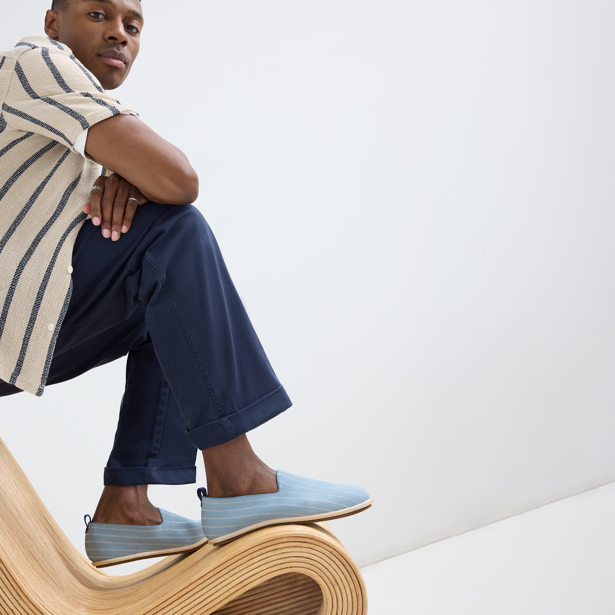 The Men's Cruiser Loafer - Tidal Stripe - Image 6