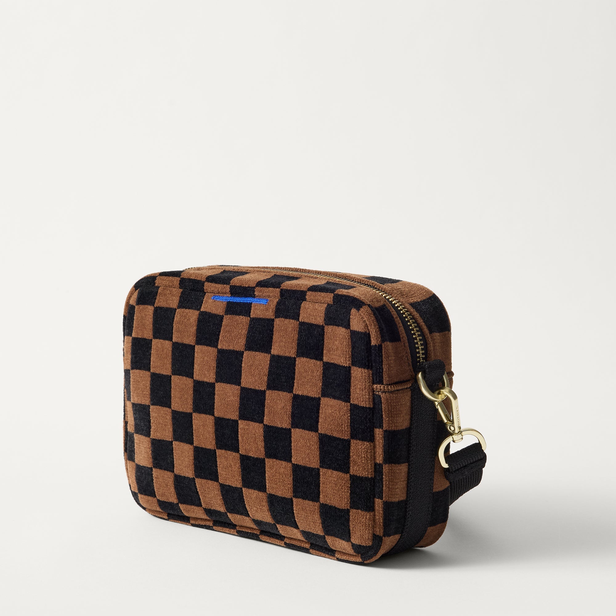 The Crossbody Camera Bag - ReVelvet? Umber Check - Image 5