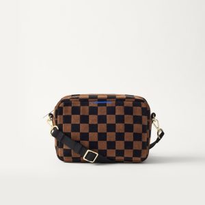 The Crossbody Camera Bag - ReVelvet? Umber Check