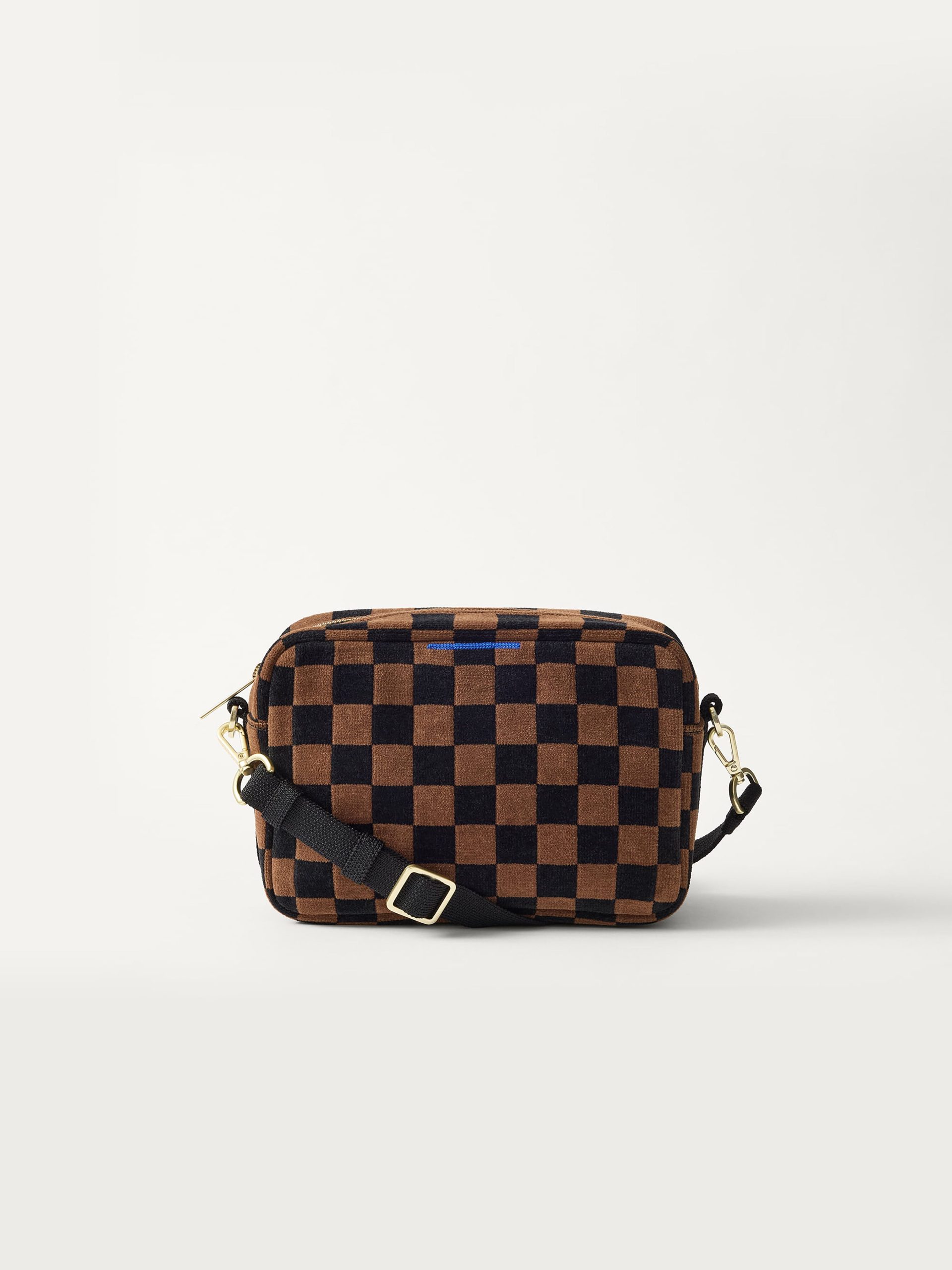 The Crossbody Camera Bag - ReVelvet? Umber Check - Image 2