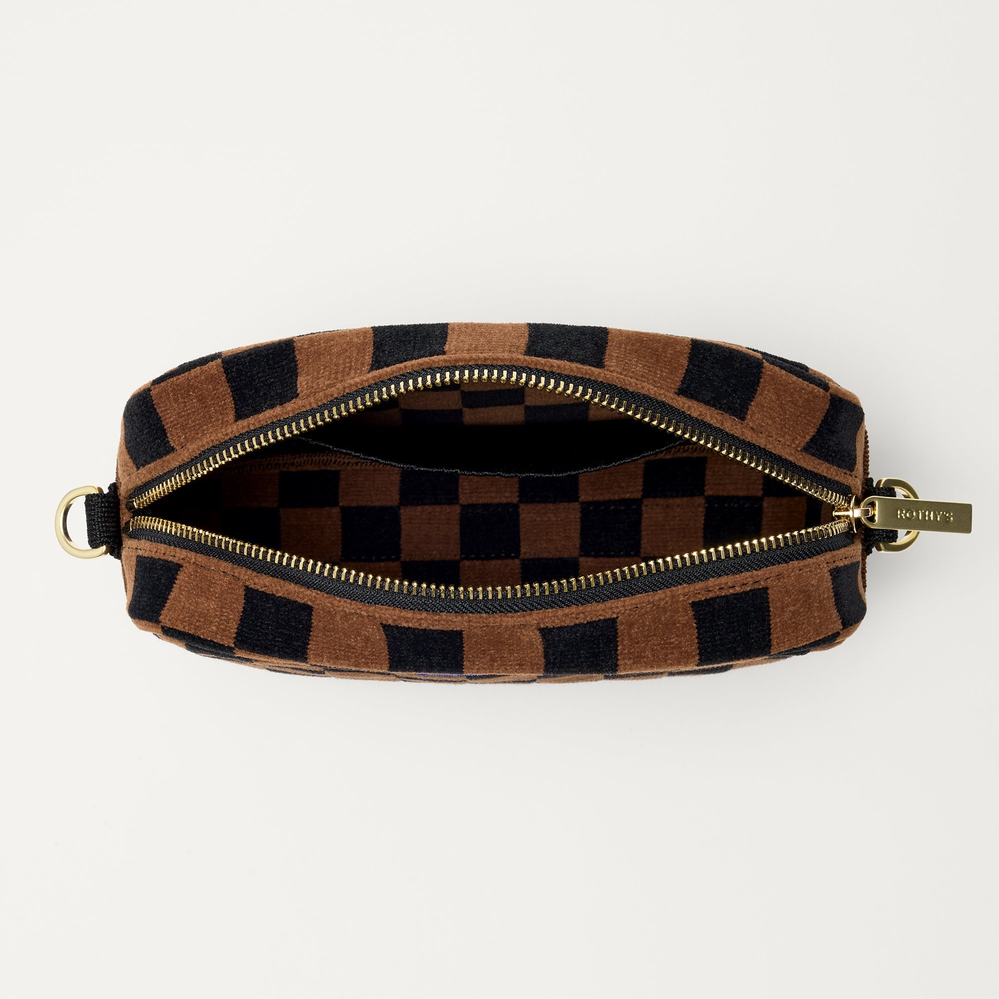 The Crossbody Camera Bag - ReVelvet? Umber Check - Image 7