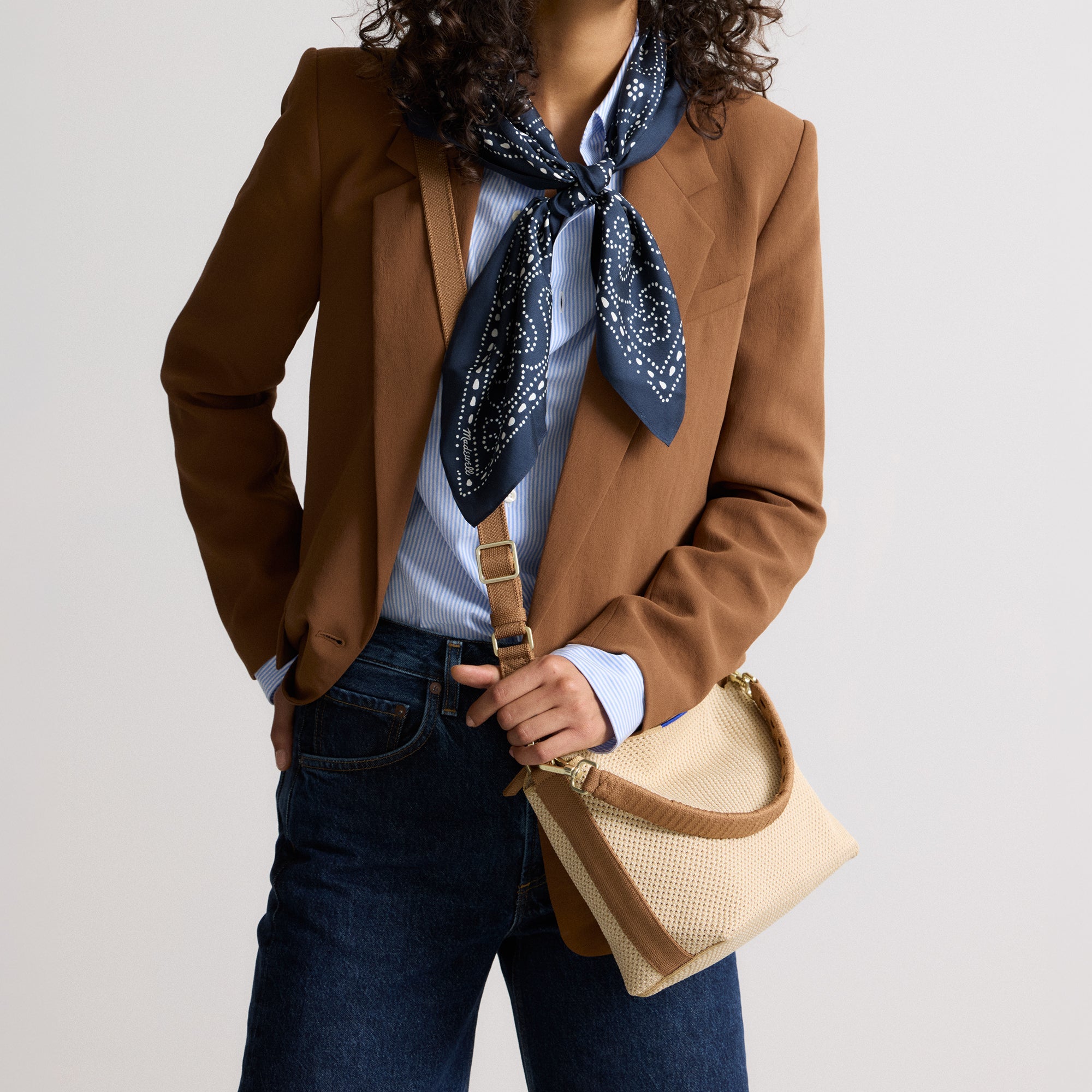 The Daily Crossbody - Macadamia Open-Knit - Image 3
